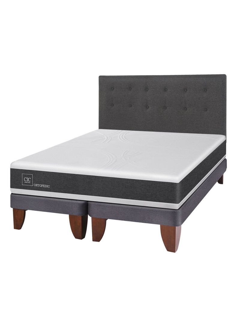 Cama Europea New Ortopedic 2 Plazas Base Dividida + Respaldo Eufrates-0