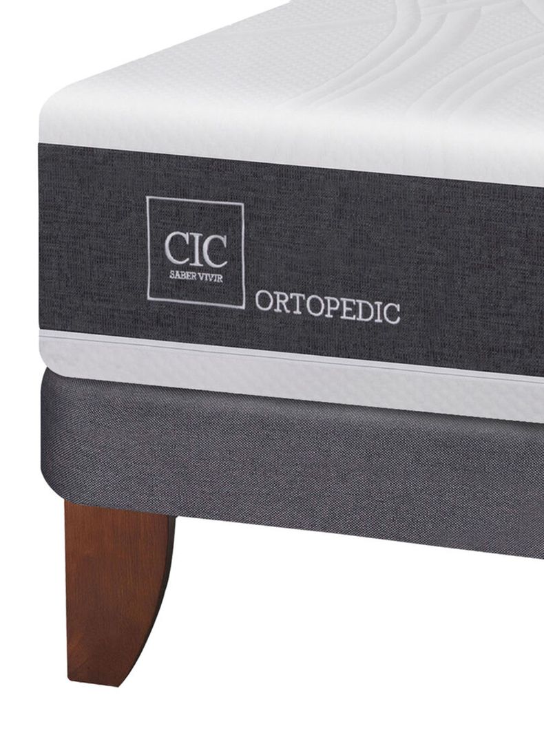 Cama Europea New Ortopedic 2 Plazas Base Dividida + Respaldo Eufrates-4