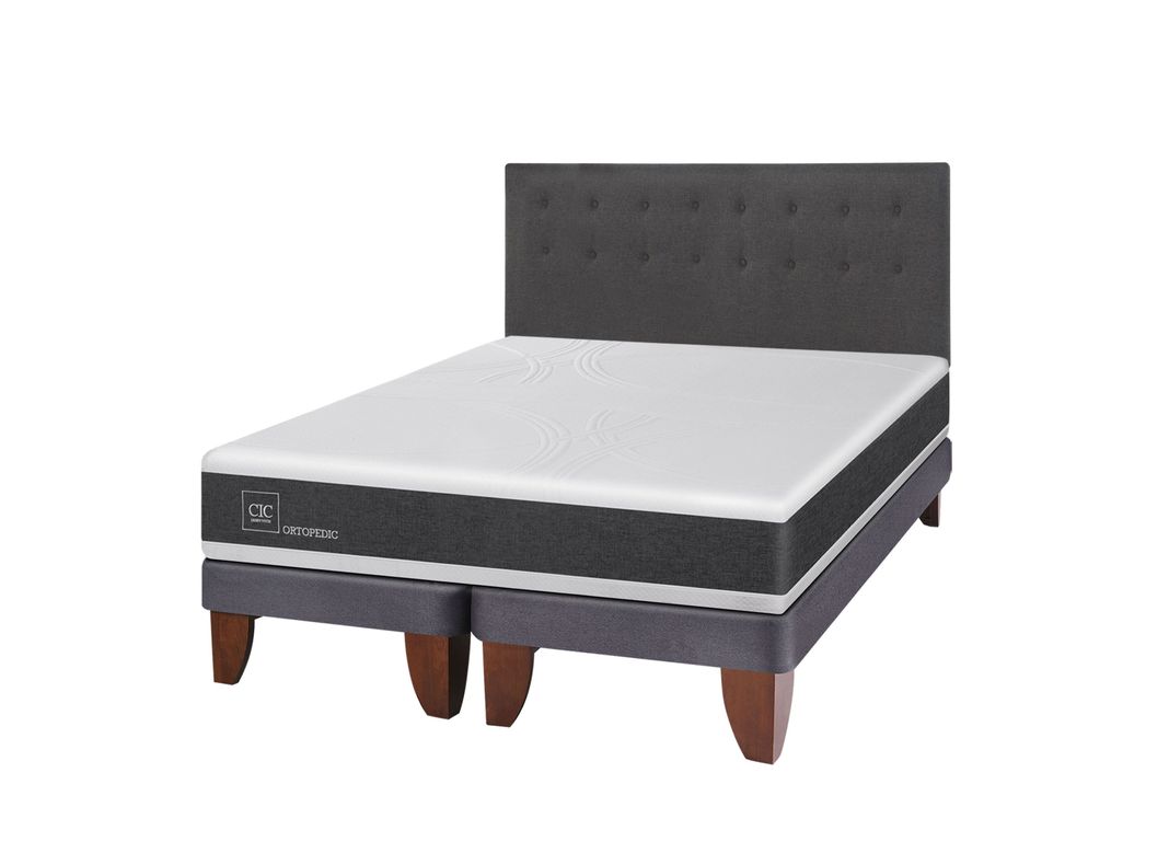 Cama Europea New Ortopedic King + Respaldo Eufrates-1