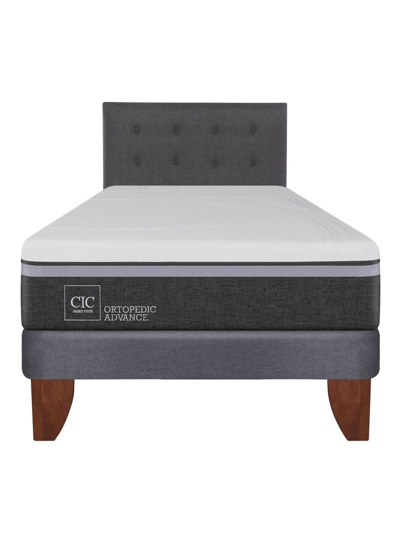 Cama Europea Ortopedic Advance 1.5 Plazas + Respaldo Eufrates-1