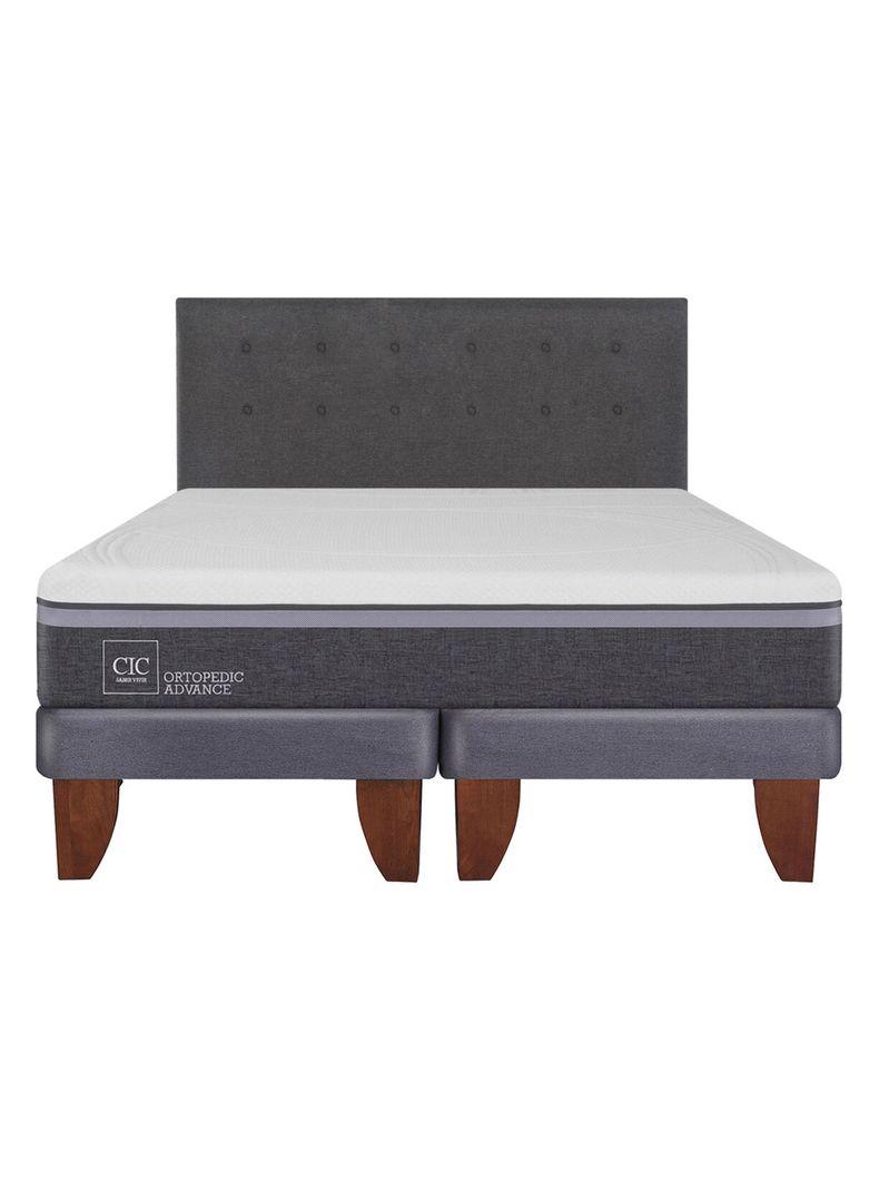 Cama Europea Ortopedic Advance 2 Plazas Base Dividida + Respaldo Eufrates-1