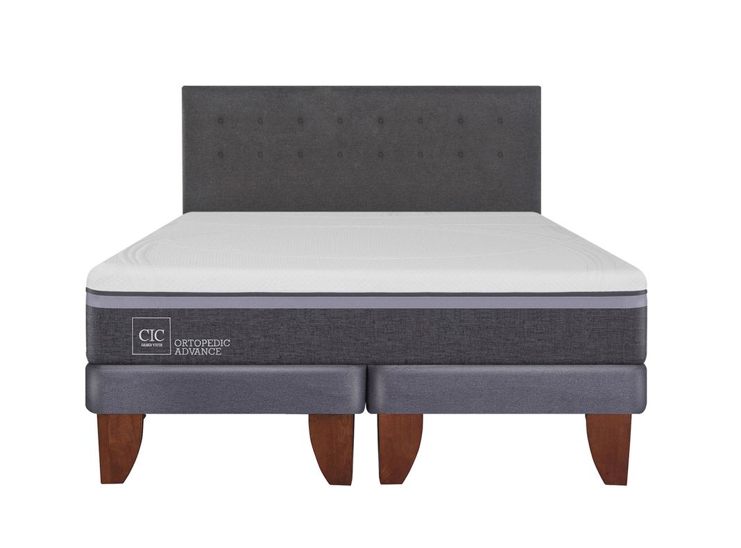 Cama Europea Ortopedic Advance King + Respaldo Eufrates-0