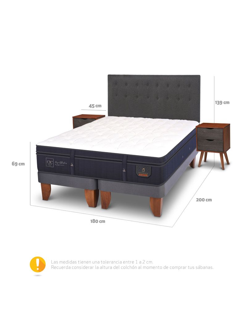 Cama Europea Super Premium King Eufrates + Set Muebles-1