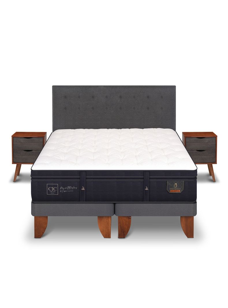 Cama Europea Super Premium King Eufrates + Set Muebles-2