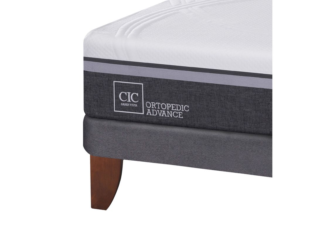 Cama Europea Ortopedic Advance 1.5 Plazas + Respaldo Baker-4