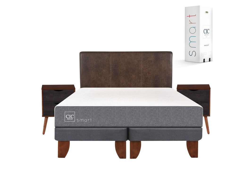 Cama Europea Smart King + Set Muebles Baker-0