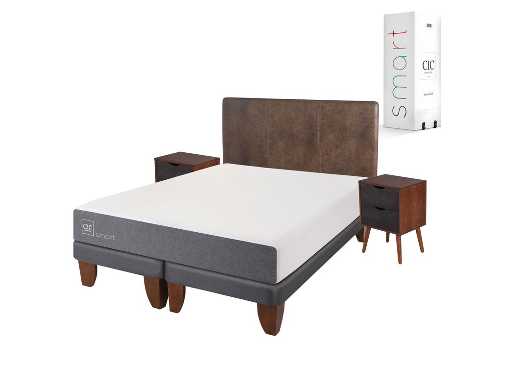 Cama Europea Smart King + Set Muebles Baker-1