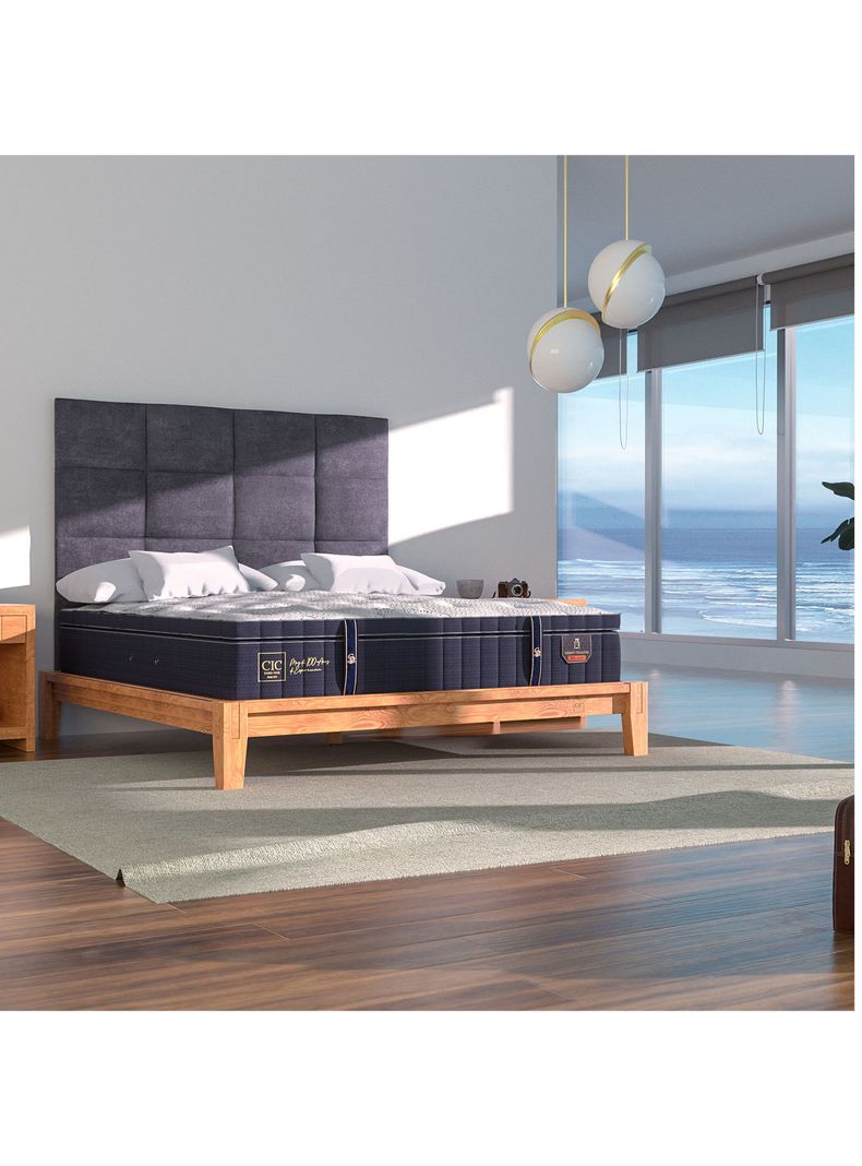 Cama Europea Grand Premium 2 Plazas Base Dividida Tamesis + Set Muebles-4