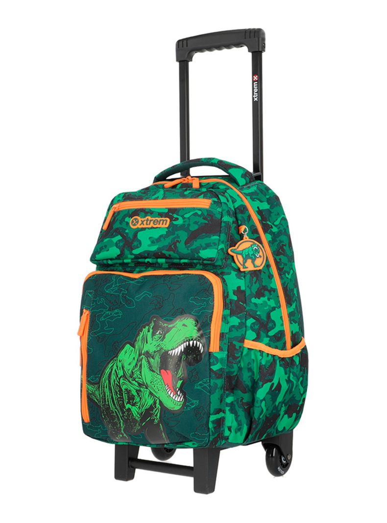 Pack Mochila con Ruedas Run 5Xt Dino Verde-1