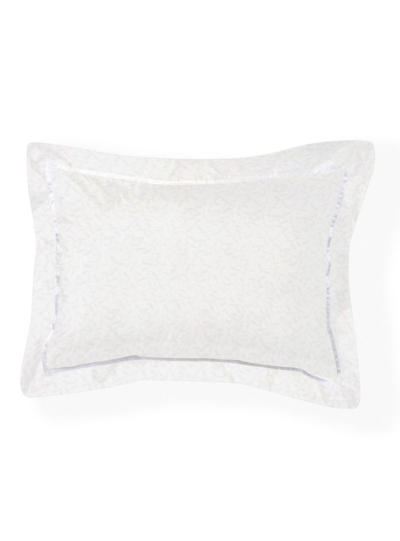 Funda Almohada Broderie Hojita Blanco 220 Hilos 50x70 cm-0