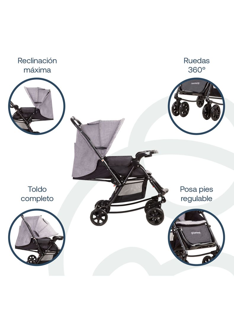 Coche Balancín Gris Sx Mel-2