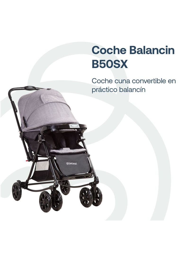 Coche Balancín Gris Sx Mel-3