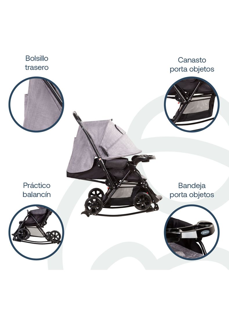 Coche Balancín Gris Sx Mel-4