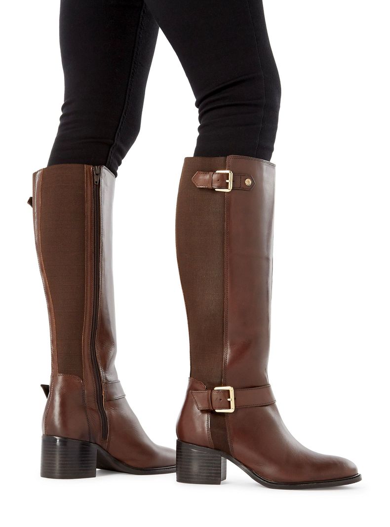 Botas Dune Tildaa Dark Brown Mujer-0