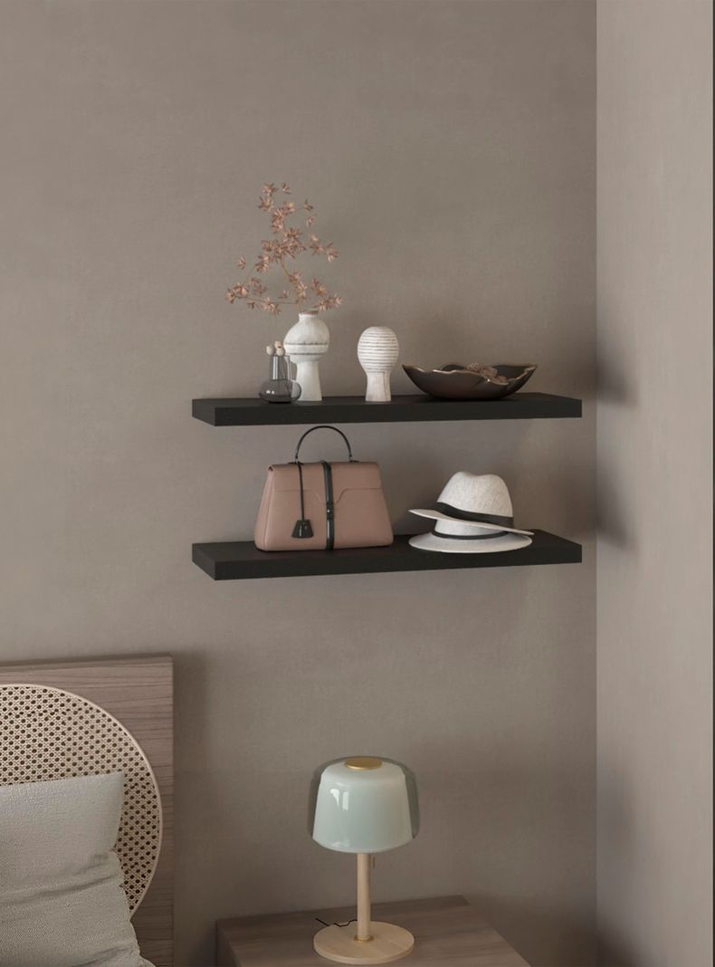 Repisa Flotante 80x25 cm Wengue-5