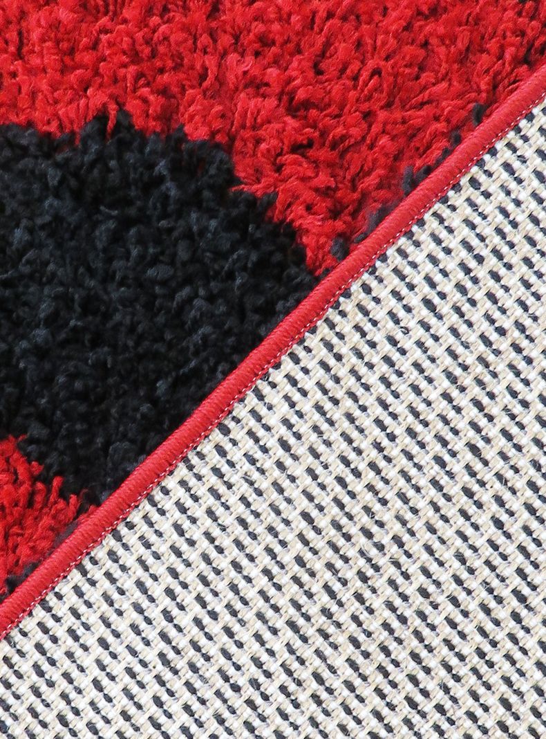 Alfombra Shaggy D1 133x180 cm Rojo-1