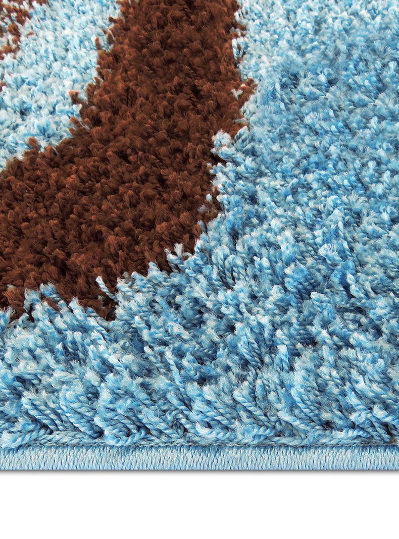 Alfombra Shaggy D1 133x180 cm Turquesa-2