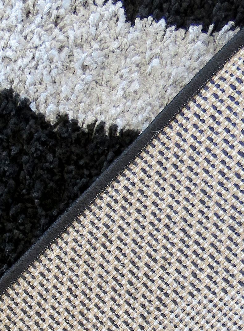 Alfombra Shaggy D5 133x180 cm Negro-2