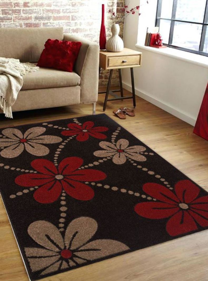 Alfombra Carved 133x180 cm Café Flores-2