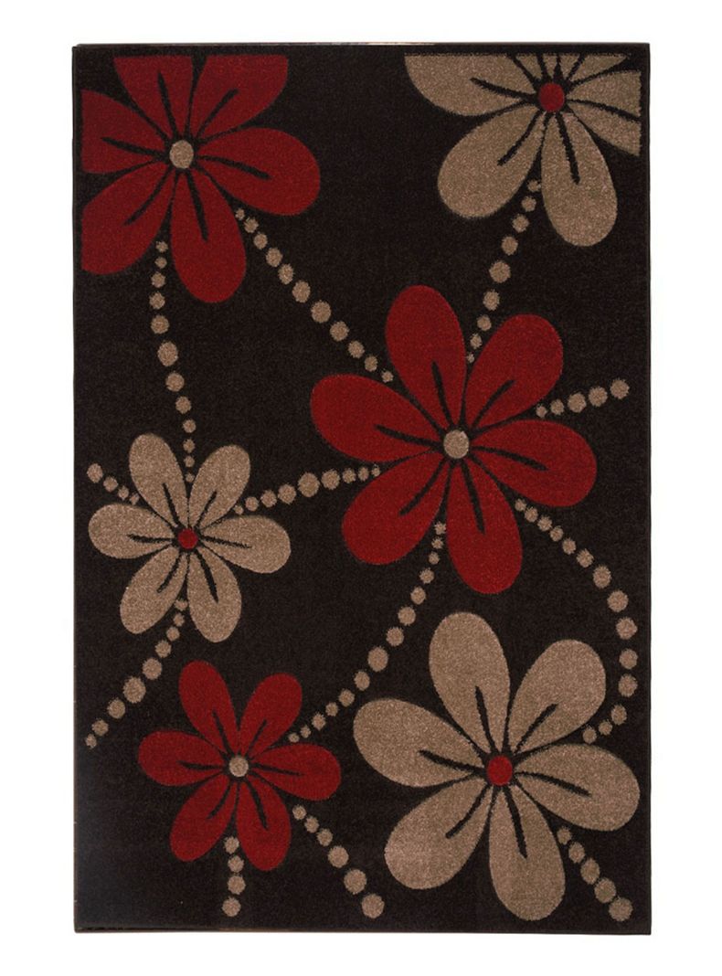 Alfombra Carved 133x180 cm Café Flores-0