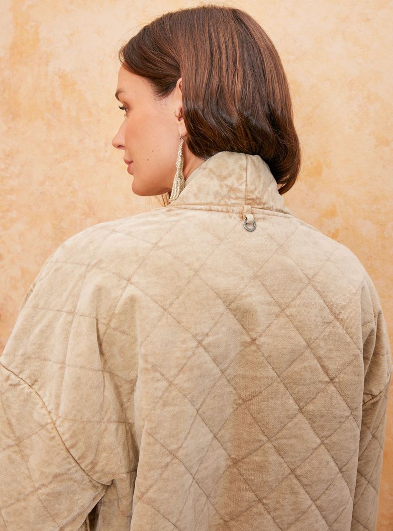 Chaqueta Acolchado Proceso Desgastado-3