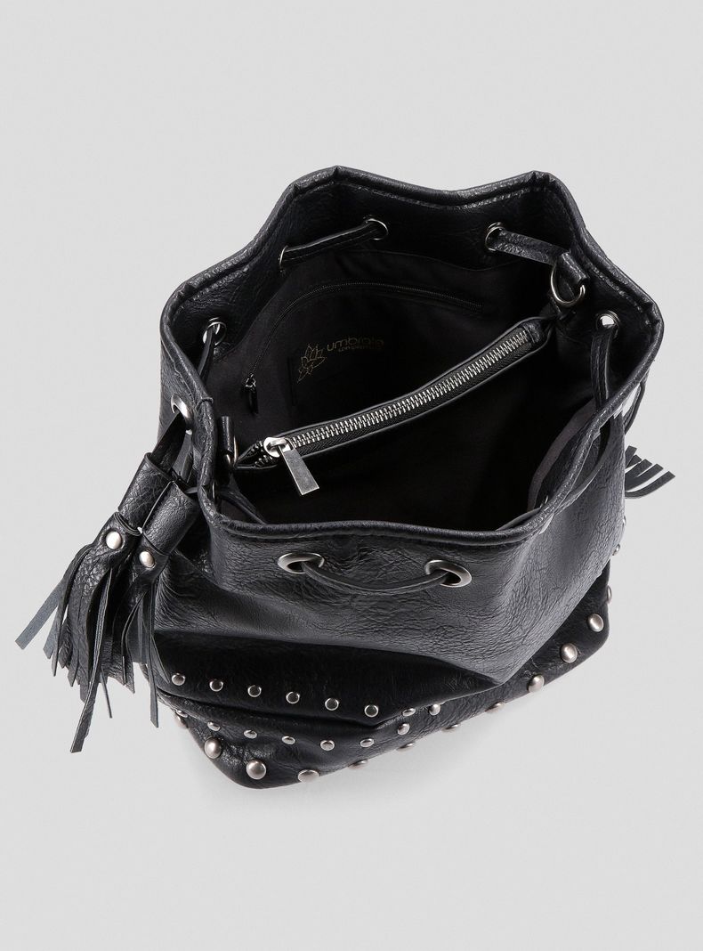 Cartera Ecocuero Straps Mochila Tachas-5