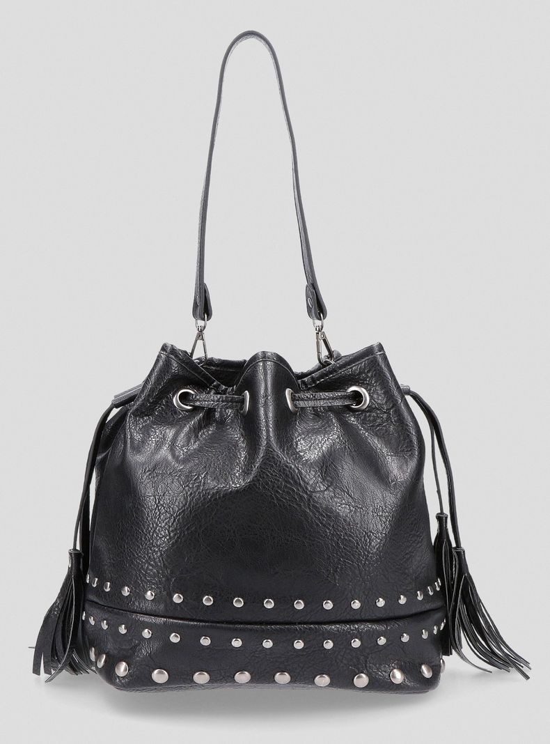 Cartera Ecocuero Straps Mochila Tachas-2