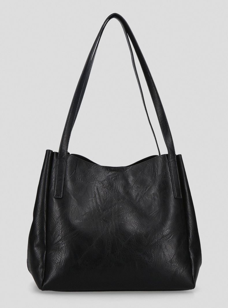 Cartera Ecocuero Lisa con Bolsillo Cierre-4