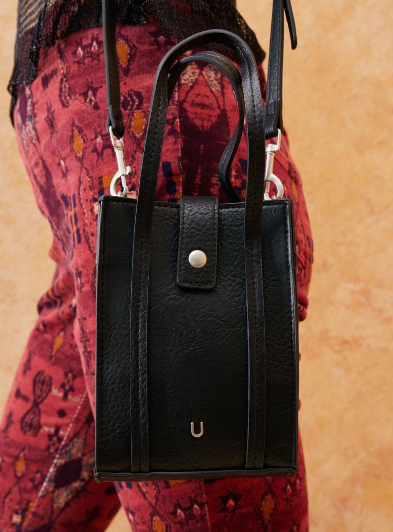 Cartera Cuero Sintético Tirantes de Hombro y Mano-1