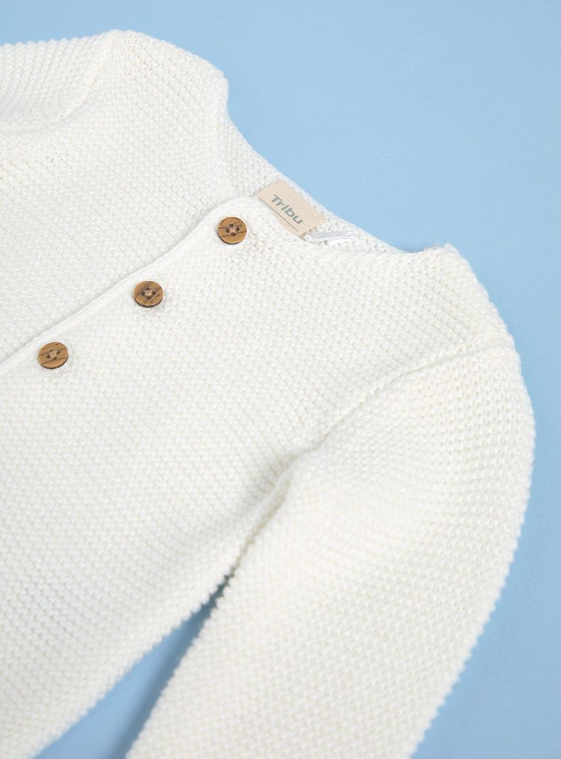 Sweater Abotonado Liso-2