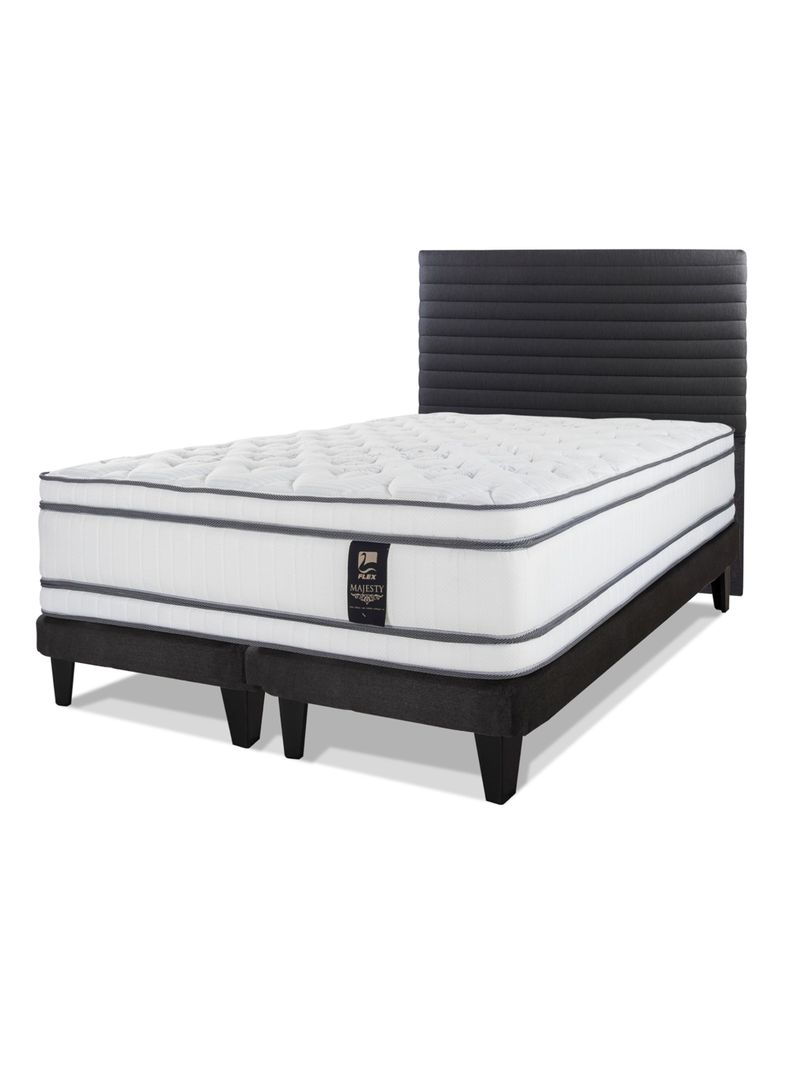 Cama Europea Majesty Base Dividida 2 Plazas + Respaldo Modern-0