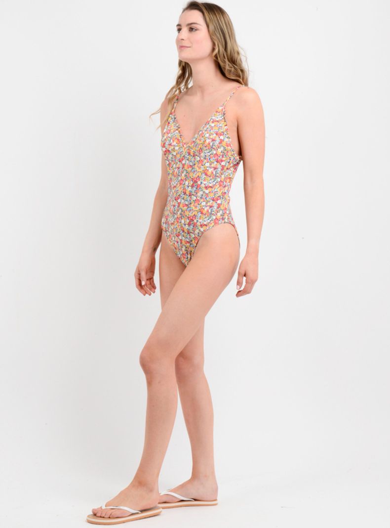 Traje de Baño Estampado con Tirantes Ajustable-3