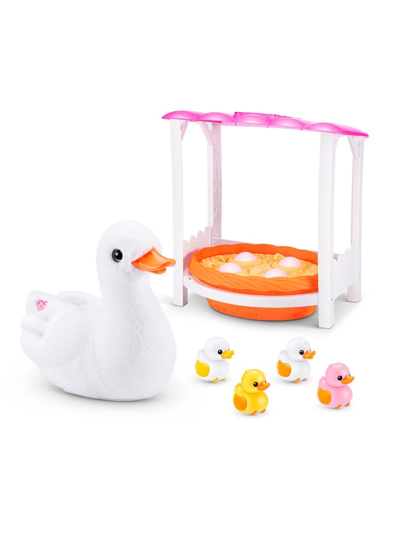 Set de Animales Mamá y Bebé Patos-0