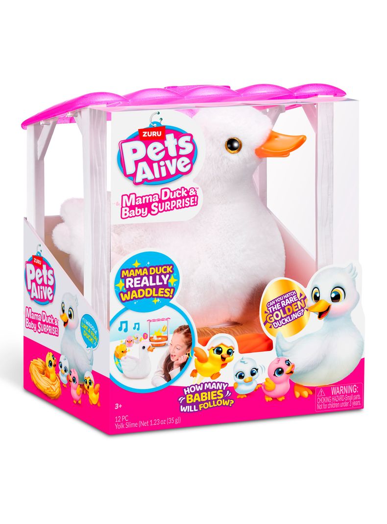 Set de Animales Mamá y Bebé Patos-2