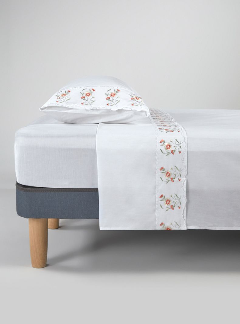 Sábanas 1.5 Plazas Broderie Damasco-0