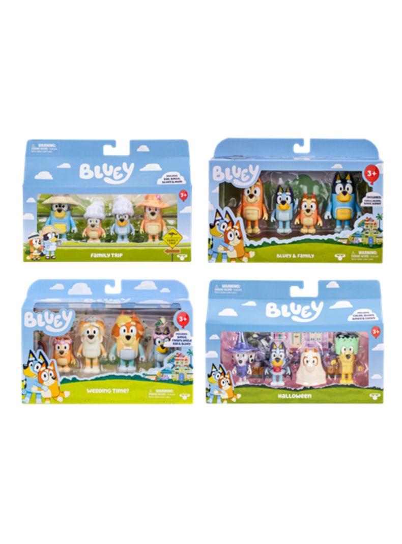 Figuras de Acción Bluey Set 4 Aleatorio-1