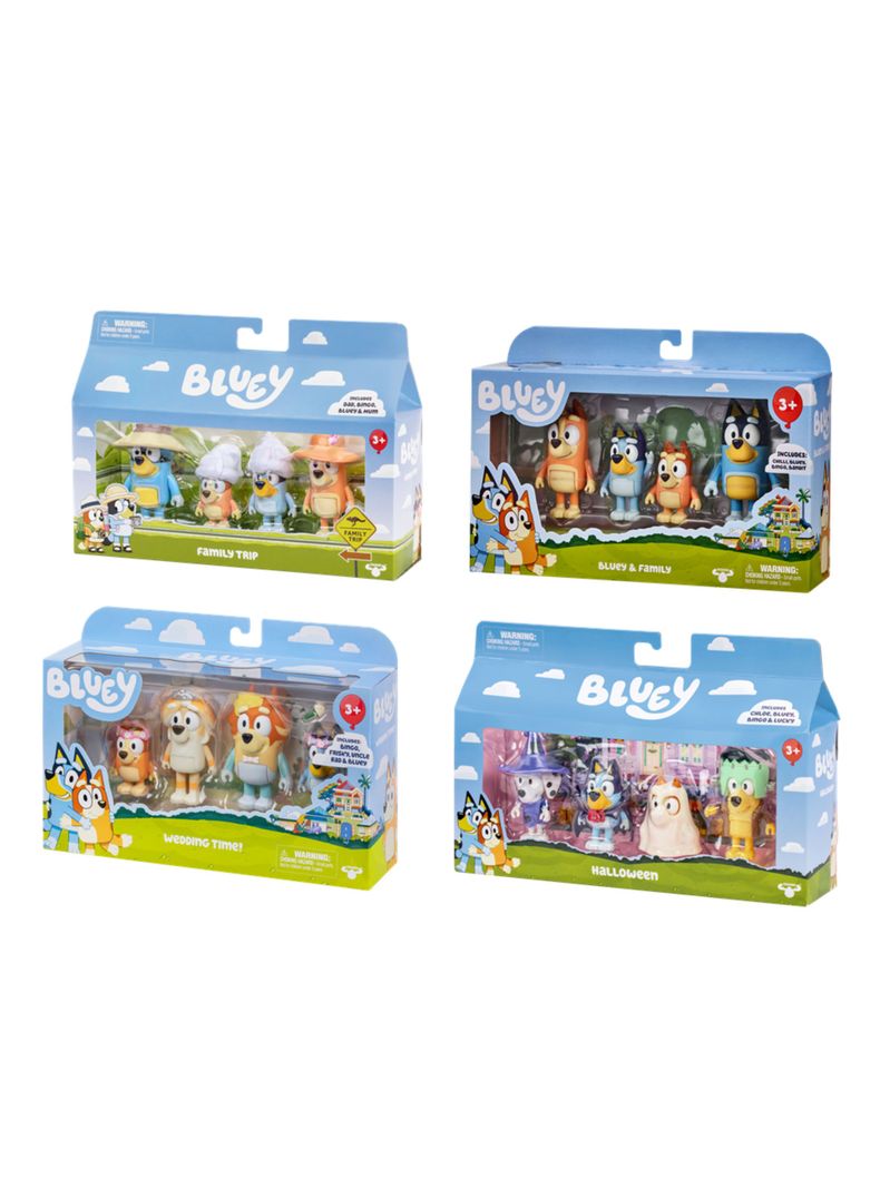 Figuras de Acción Bluey Set 4 Aleatorio-2