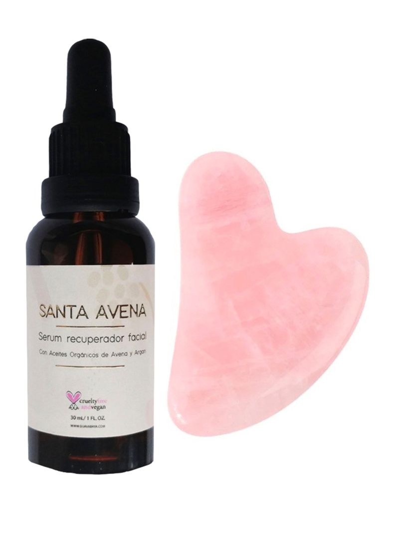 Kit Guava Baya Sérum Recuperador Facial Santa Avena + Gua Sha-0