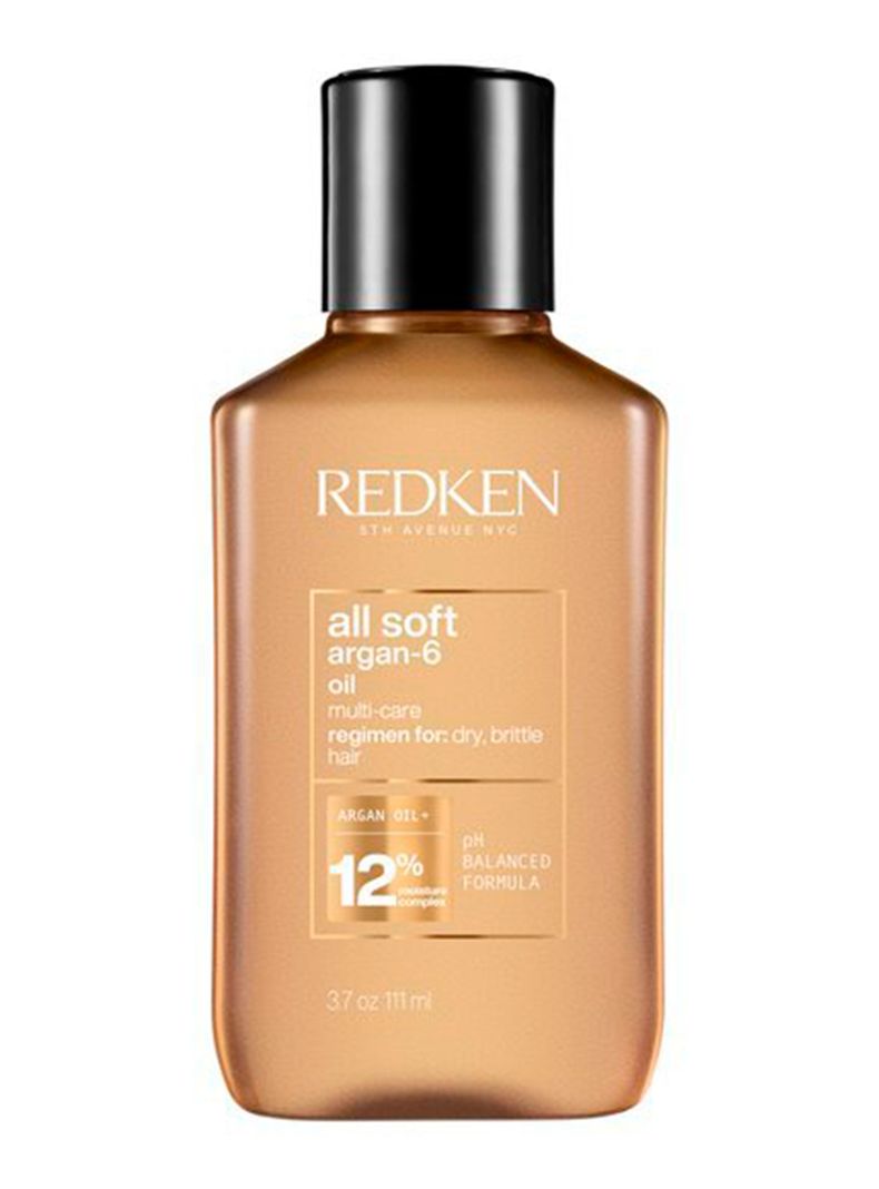 Aceite de Argán Hidratante Cabello Seco All Soft 111ml-0