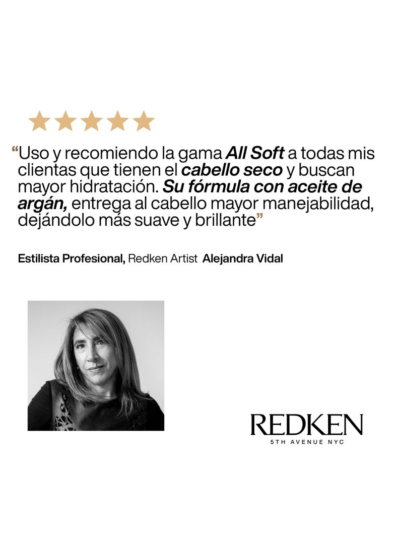 Aceite de Argán Hidratante Cabello Seco All Soft 111ml-5