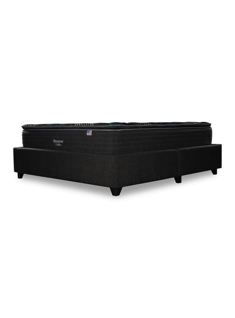 Cama Europea Bignest Dolphin King + Respaldo Tibet Marengo