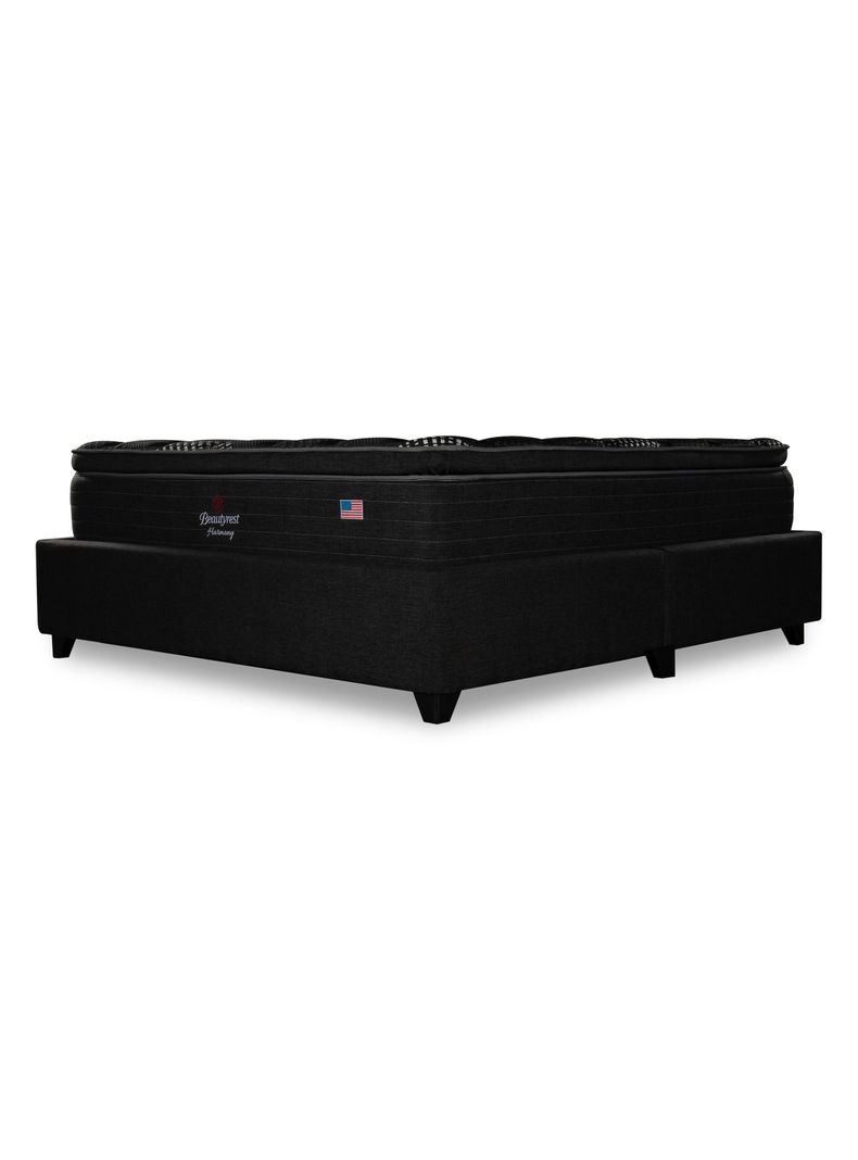 Cama Europea Bignest Harmony Base Dividida 2 Plazas + Respaldo Tibet Marengo-0