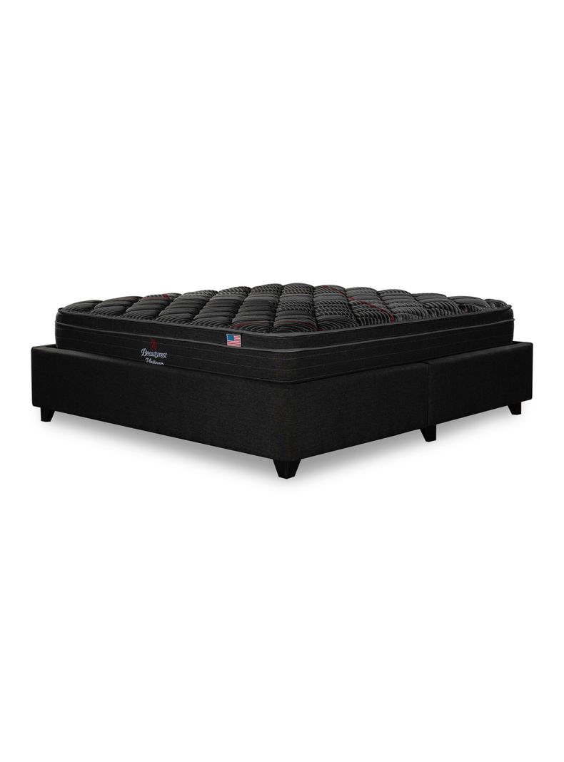 Cama Europea Bignest Platinum Base Dividida 2 Plazas + Respaldo Tignes Marengo-2