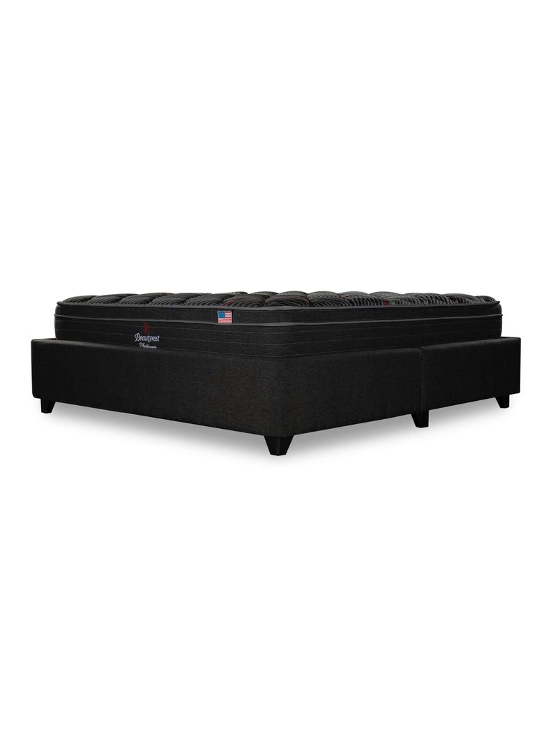 Cama Europea Bignest Platinum Base Dividida 2 Plazas + Respaldo Tignes Marengo-0