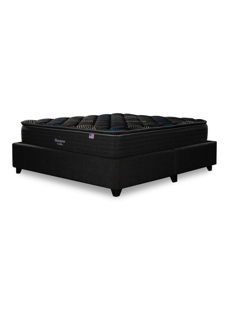 Cama Europea Bignest Dolphin Base Dividida 2 Plazas + Respaldo Tignes Marengo-2