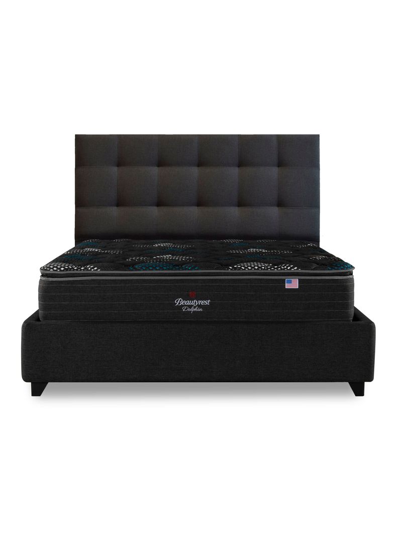 Cama Europea Bignest Dolphin Base Dividida 2 Plazas + Respaldo Tignes Marengo-1