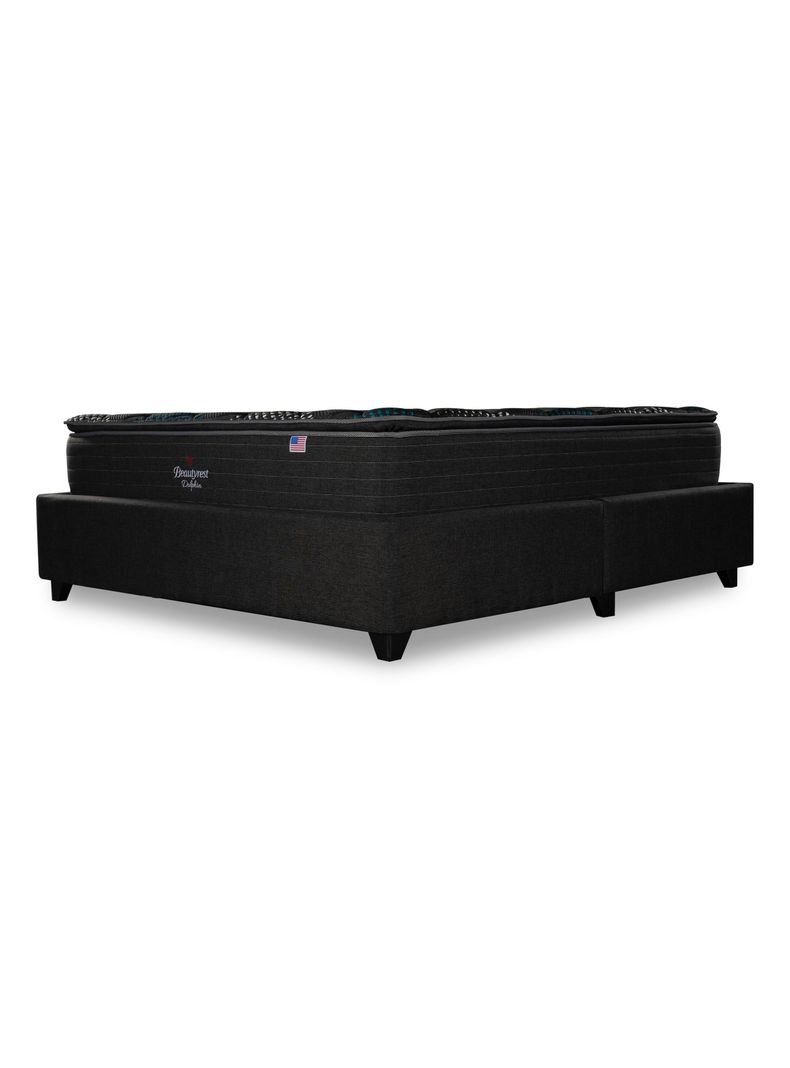 Cama Europea Bignest Dolphin Base Dividida 2 Plazas + Respaldo Tignes Marengo-0