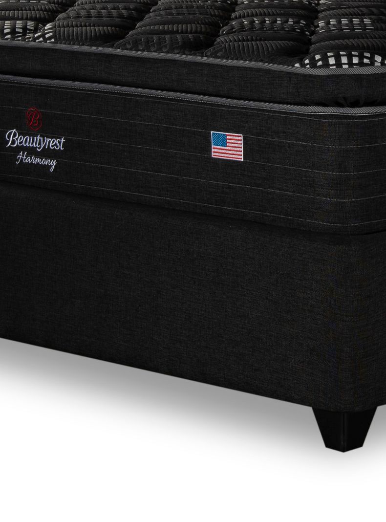 Cama Europea Bignest Harmony Base Dividida 2 Plazas + Respaldo Tignes Marengo-3