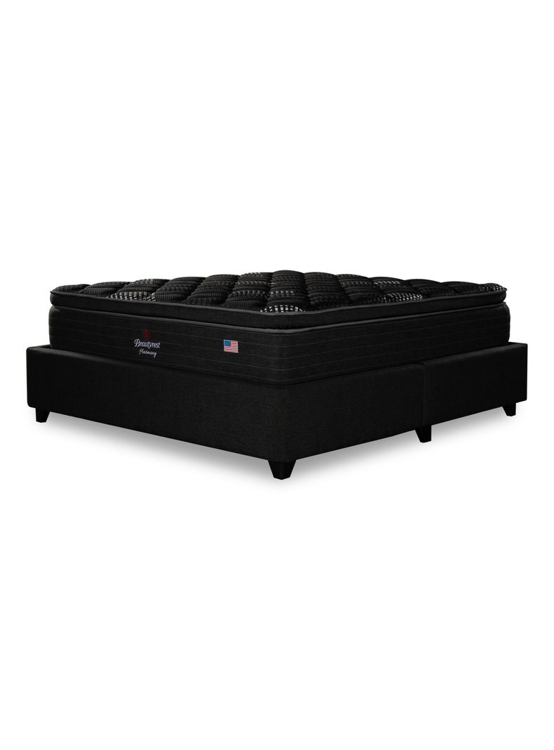 Cama Europea Bignest Harmony Base Dividida 2 Plazas + Respaldo Tignes Marengo-2