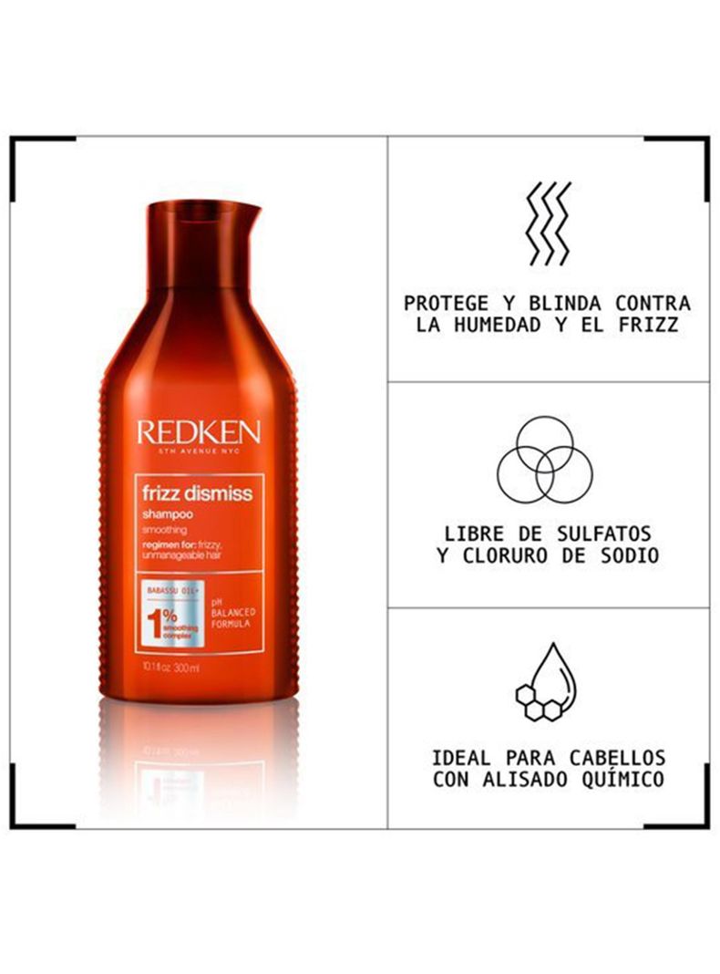 Shampoo sin sulfatos Frizz Dismiss Anti Frizz 300ml-2